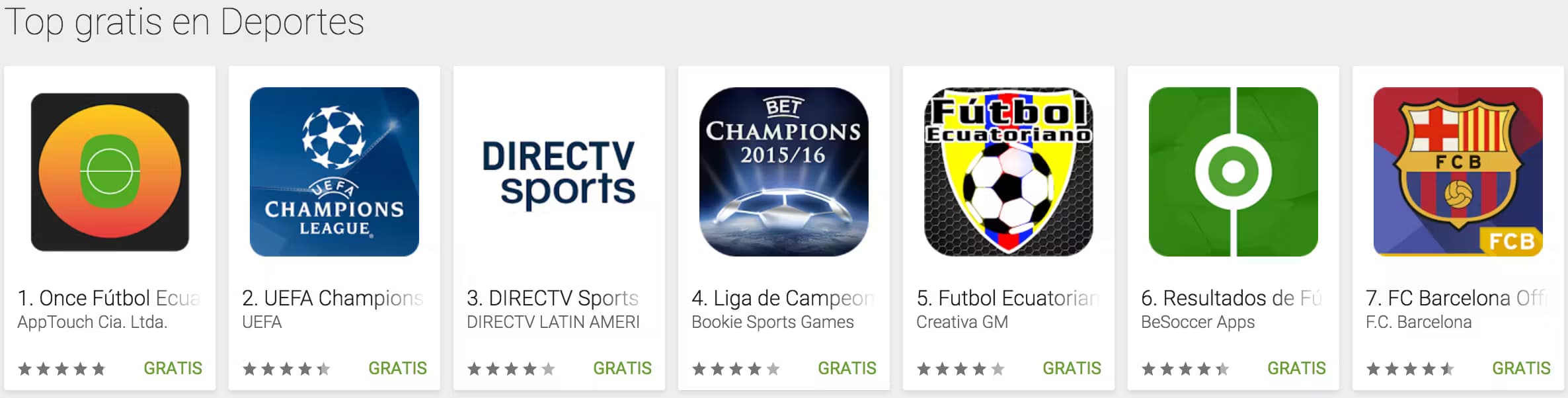 Once Top Google Play